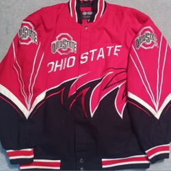 Ohio State Coat Jacket Size Xlarge Pockets Thick Full Button Stitched Bosa George Stroud