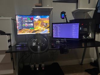 Logitech racing wheel, pedals and shifter