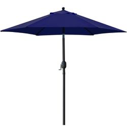 Sunnyglade 7.5' Patio Umbrella Outdoor Table Market Umbrella with Push Button
