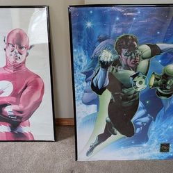 Large DC Posters – Flash & Green Lantern – $35 OBO