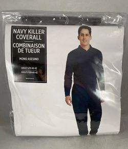 Navy Killer Coverall Halloween Costume Adult S/M