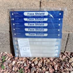 10 pk Clear plastic face shields/masks