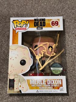 The Walking Dead Merle Dixon Funko Signed 
