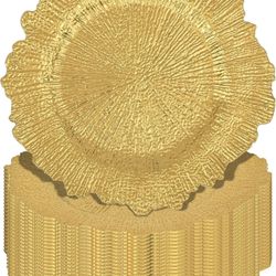  Gold 13-Inch Charger Plates