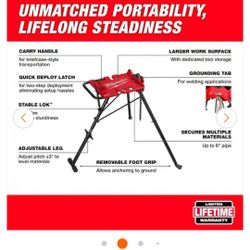 Milwaukee
1/8 in. to 6 in. Portable Leveling Tripod Chain Vise Stand