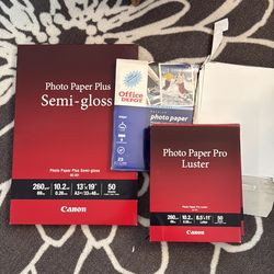 Printer Photo Paper - various sizes