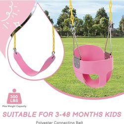 Pink Swing W/ Black Straps 