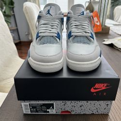 Jordan 4 Military Blue Size 9 7y/8.5w Brand New