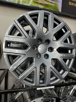 22" GUN METAL REPS 6x139