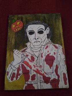 Mini hand-drawn picture of Michael Myers done by me ☠️