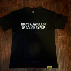 Awful Lot Of Cough Syrup Black Tee Size M