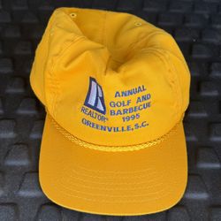 Vintage Dad Hat Greenville SC Golf BBQ 1995 90s Cap Adjustable Strap-back