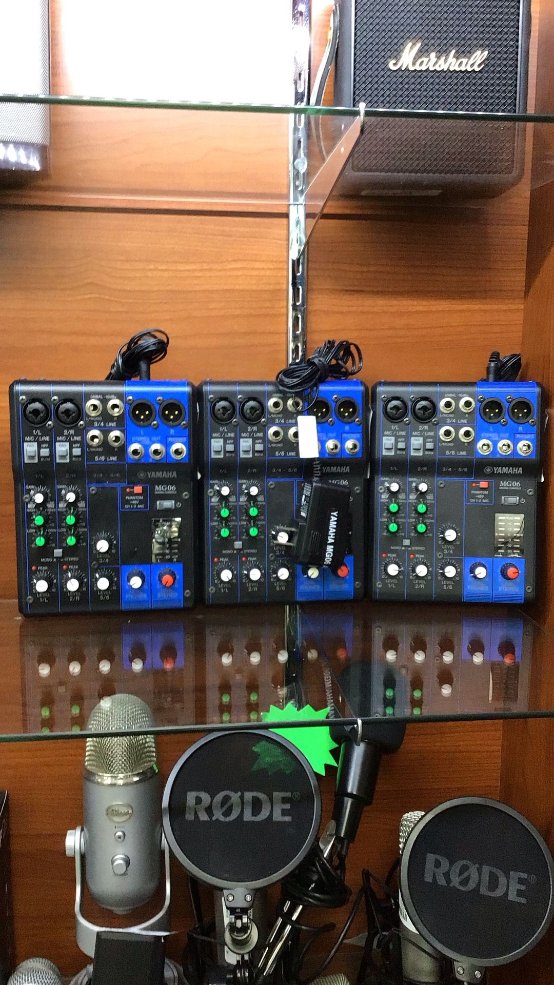 Yamaha MG06 6 Channel Mixer (3 In Total) (79.99 Each)