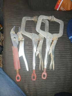 Milwaukee vice grips and C clamps