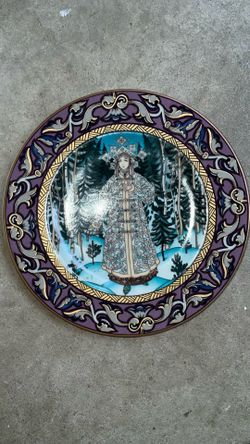 Vintage Russian Fairy Tales Plate - "The Snow Maiden", Heinrich, Germany, Villeroy & Boch