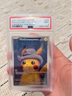 FS/FT: PSA9 Pikachu with Grey Felt Hat aka Pikachu Van Gogh