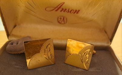 Anson 12karat Gold-Filled Antique Cuff Links