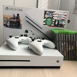 Xbox One (500 GB) + Games + 2 Controllers