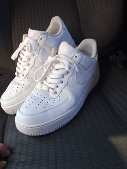 All white air force 1s