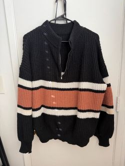 Half Zip Knit Sweater