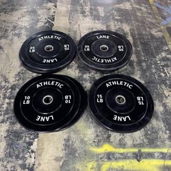 bumper Plate Set Olympic Standard 10s 15s 25s 35s 170lb