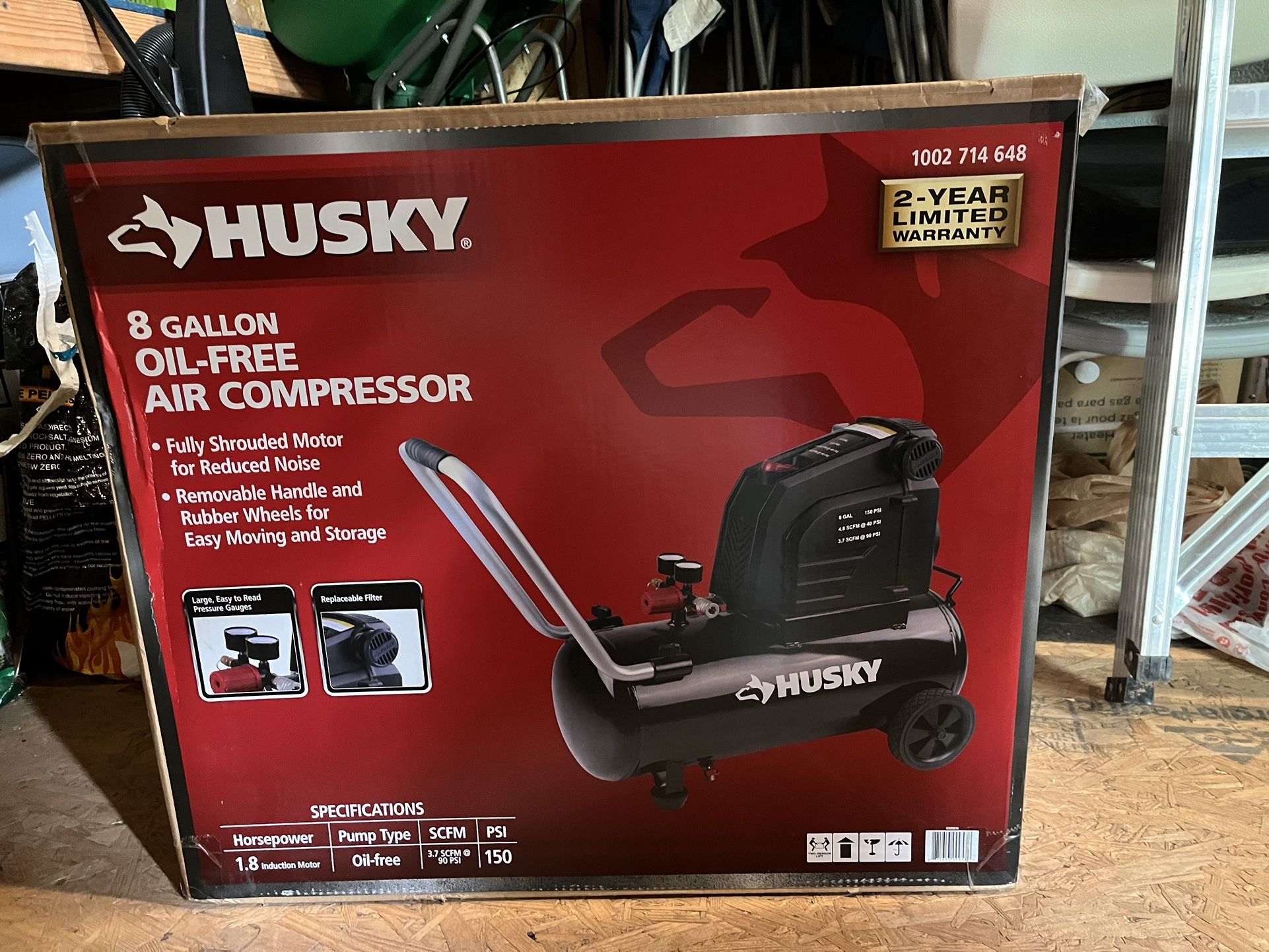 Husky 8 Gallon Air Compressor