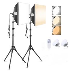 Torjim Softbox Photography Lighting Kit | 16" X 16" & 85W LED Studio Lights