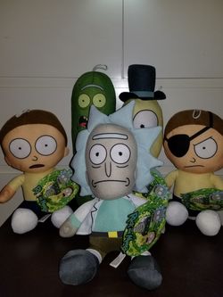 New Rick and Morty the plush characters