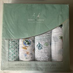 ADEN AND ANAIS MUSLIN SWADDLES 4 PACK