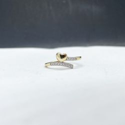14k Solid Gold Heart Ring