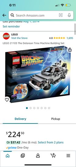 Unopened Back To The Future Lego