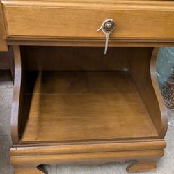 Vintage Solid Wood Accent Table
