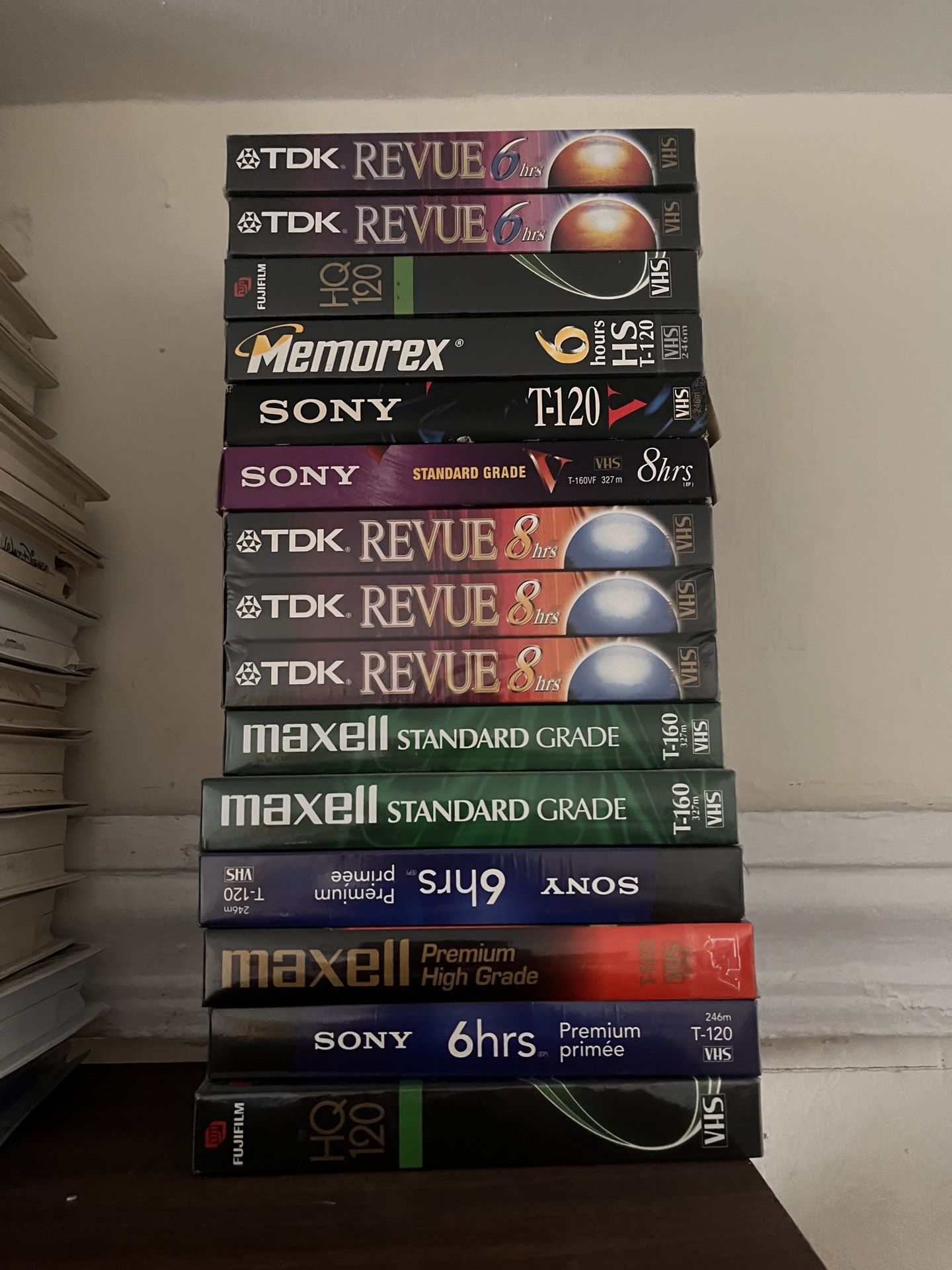 Lot Of Blank VHS Tapes