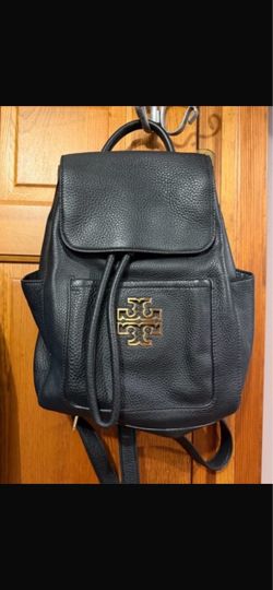 Tory Burch Black Leather Backpack