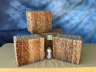 Pottery Barn large baskets set of 3