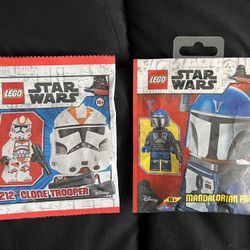 Lego Star Wars 212th And Mandalorian Paper Polybags 