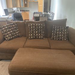 Comfortable Brown Couch