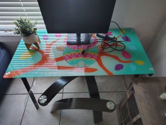 Glass Computer Table