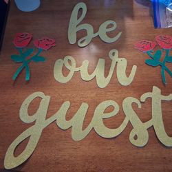 Be Our Guest  AND Rose Stencil Decor