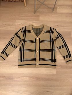 Knit Button-Up Cardigan Sweater