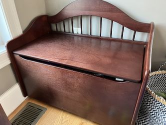 Wood Bench And Chest