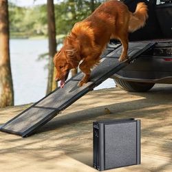 Brand New Upgraded Dog Pet Ramp, 71'' X-Long & 19.7" Wider Folding Dog Ramps for Pets up to 250lbs