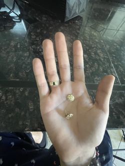 Gold Nugget Earrings
