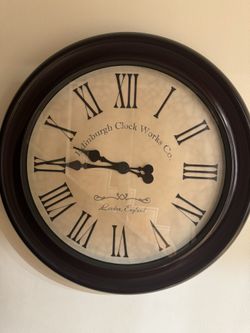 Large Clock, Clock, Brown Wood Clock