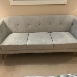 Glasgo Gray Bucket Sofa 