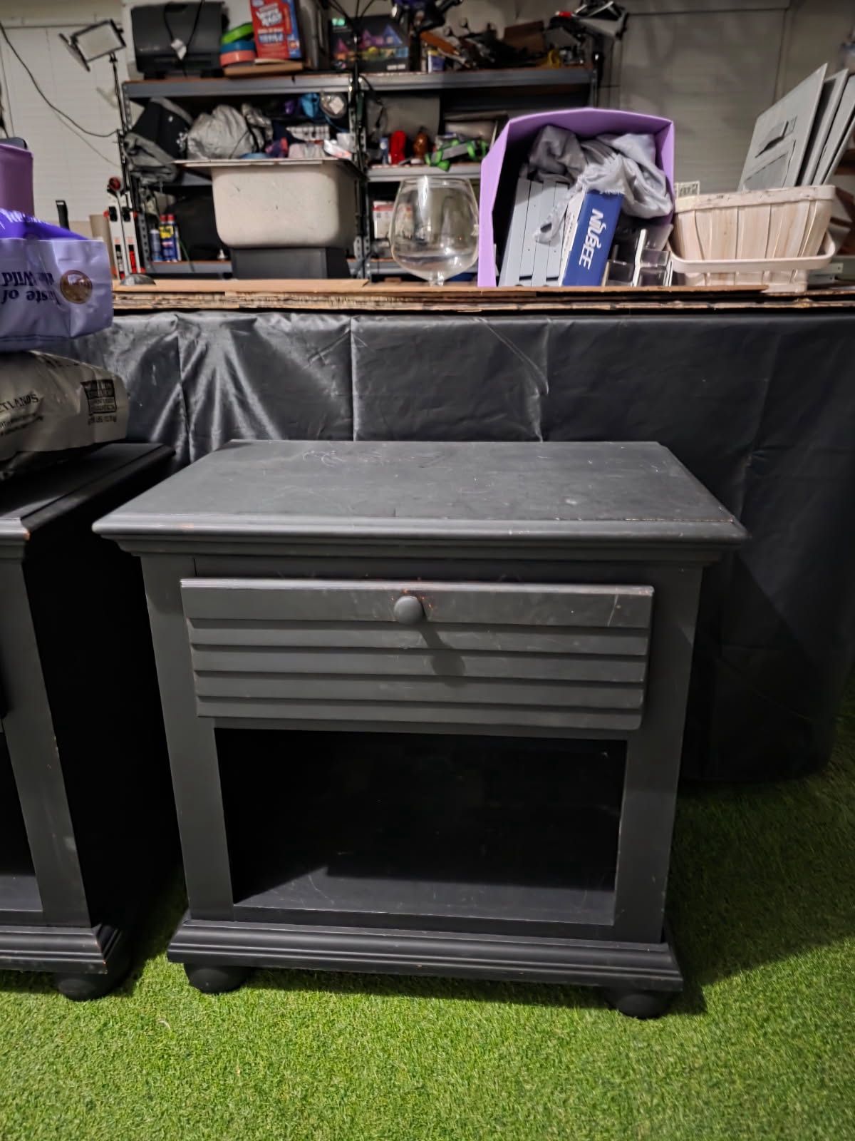 2 X Black Night Stands