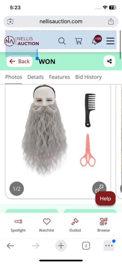 Fake Beard For Men Full Long Curly Wizard Handlebar Mustache Cosplay Costume