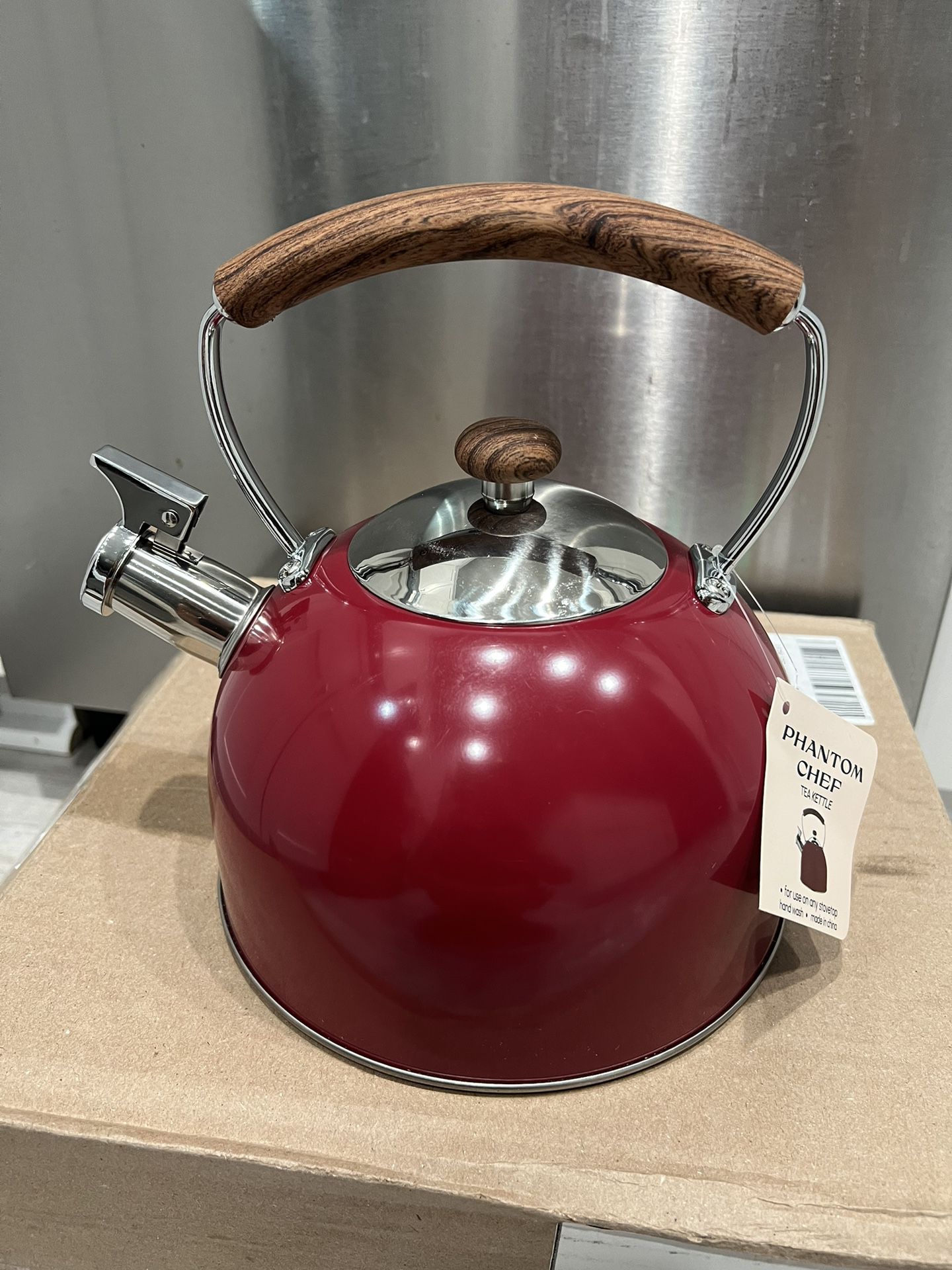 Red Tea Kettle/ New 