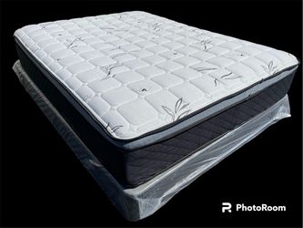 Cal King Bamboo Orthopedic Pillow Top Mattress And Boxspring!