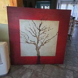 4'x4' Painted Tree  on Canvas